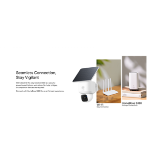 Anker Eufy | Security Camera with Solar Panel | SoloCam E30 | F/1.6 | IP65 | Micro SD, Max. 128GB Anker Eufy | Security Camera with Solar Panel | SoloCam E30 | F/1.6 | IP65 | Micro SD, Max. 128GB
