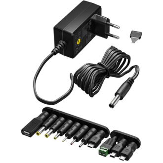Goobay Universal Power Supply 5-15V, Max. 36W, 2.4A | 74436 Goobay Universal Power Supply 5-15V, Max. 36W, 2.4A | 74436