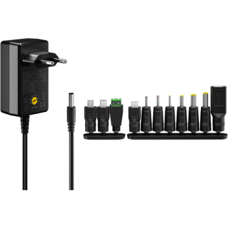 Goobay Universal Power Supply 5-15V, Max. 36W, 2.4A | 74436 Goobay Universal Power Supply 5-15V, Max. 36W, 2.4A | 74436