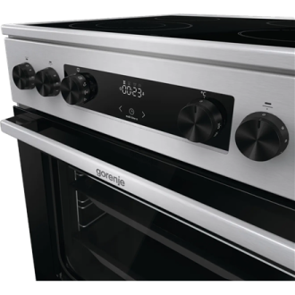 Gorenje GECS6C70XC | Cooker | Hob type Ceramic | Oven type Electric | Stainless steel | Width 60 cm | Depth 60 cm | Grilling | E Gorenje GECS6C70XC | Cooker | Hob type Ceramic | Oven type Electric | Stainless steel | Width 60 cm | Depth 60 cm | Grilling | E
