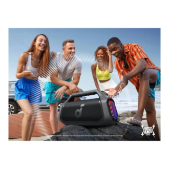 Anker Soundcore Boom 2 Plus A3134 Bluetooth Speaker, Black | Anker Soundcore Anker Soundcore Boom 2 Plus A3134 Bluetooth Speaker, Black | Anker Soundcore
