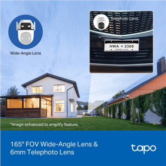 TP-LINK | Dual Lens Security Wi-Fi Camera | Tapo C545D | Dome | 3 MP | 6mm | IP66 | H.264 | MicroSD, up to 512 GB TP-LINK | Dual Lens Security Wi-Fi Camera | Tapo C545D | Dome | 3 MP | 6mm | IP66 | H.264 | MicroSD, up to 512 GB