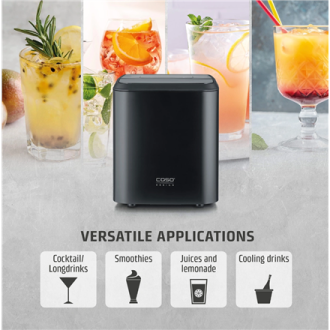 Caso Ice Cube Maker | Clear Ice Advanced | Power 130 W | Capacity 1.5 L | Matt Black Caso Ice Cube Maker | Clear Ice Advanced | Power 130 W | Capacity 1.5 L | Matt Black