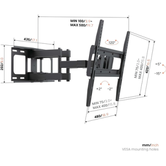 Vogels Wall mount | UP 4053 Full-Motion TV Wall Mount M | 32-65 Vogels Wall mount | UP 4053 Full-Motion TV Wall Mount M | 32-65