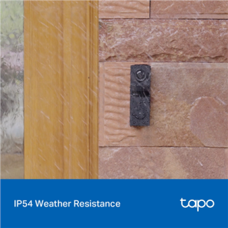 TP-LINK 2K Battery Video Doorbell | Tapo D205 | 3 MP | 2.4mm/F2.2 | IP54 | H.264 | Micro SD, Max. 512