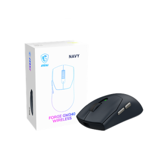MSI Gaming Mouse | FORGE GM340 WIRELESS | Wireless | 2.4 GHz, Bluetooth, USB | Navy MSI Gaming Mouse | FORGE GM340 WIRELESS | Wireless | 2.4 GHz, Bluetooth, USB | Navy