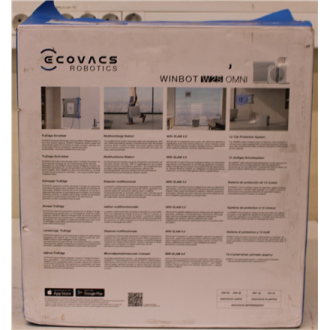 SALE OUT. | Ecovacs Window Cleaning Robot | WINBOT W2S OMNI | Corded | 8000 Pa | White | DAMAGED PACKAGING AND PAINT, MISSING CL SALE OUT. | Ecovacs Window Cleaning Robot | WINBOT W2S OMNI | Corded | 8000 Pa | White | DAMAGED PACKAGING AND PAINT, MISSING CL