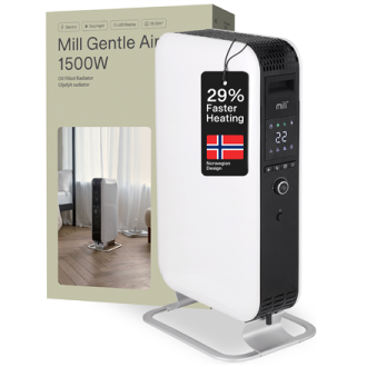 Mill | Heater | AB-H1500DN | Oil Filled Radiator | 1500 W | Number of power levels 3 | Suitable for rooms up to 16-24 m | White Mill | Heater | AB-H1500DN | Oil Filled Radiator | 1500 W | Number of power levels 3 | Suitable for rooms up to 16-24 m | White