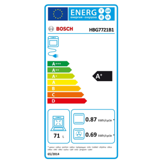 Bosch | Oven | HBG7721B1 | 71 L | Electric | Pyrolysis | Touch | Convection | Height 59.5 cm | Width 59.4 cm | Black Bosch | Oven | HBG7721B1 | 71 L | Electric | Pyrolysis | Touch | Convection | Height 59.5 cm | Width 59.4 cm | Black