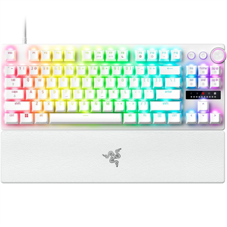 Razer Huntsman V3 Pro Tenkeyless | Gaming Keyboard | Wired | US | Razer Analog Optical Switch Gen-2 | White Razer Huntsman V3 Pro Tenkeyless | Gaming Keyboard | Wired | US | Razer Analog Optical Switch Gen-2 | White