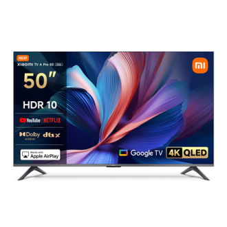 Xiaomi QLED TV A Pro 2026 | 50 | Smart TV | Google TV | 4K UHD Xiaomi QLED TV A Pro 2026 | 50 | Smart TV | Google TV | 4K UHD