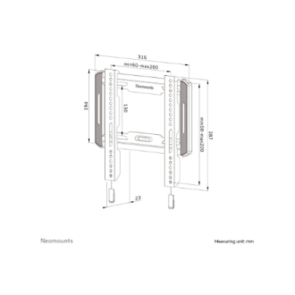 Neomounts Wall mount | WL30-550BL12 TV mount wall | 24-65 Neomounts Wall mount | WL30-550BL12 TV mount wall | 24-65