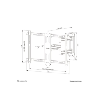 Neomounts Wall mount | WL40S-850BL16 TV mount wall | Full motion, Tilt, Swivel | 40-70 Neomounts Wall mount | WL40S-850BL16 TV mount wall | Full motion, Tilt, Swivel | 40-70