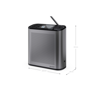 Sharp OSAKA Portable Digital Radio | DR-P530(GY) | USB port | Bluetooth | FM radio | Wireless connection Sharp OSAKA Portable Digital Radio | DR-P530(GY) | USB port | Bluetooth | FM radio | Wireless connection