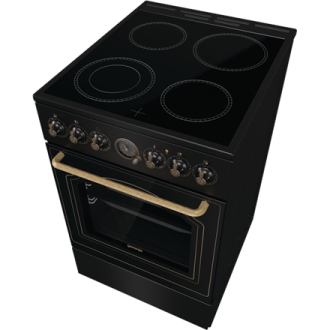 Gorenje Cooker | GECS5B70CLB | Hob type Vitroceramic | Oven type Electric | Black | Width 50 cm | Depth 59.4 cm | Energy efficie