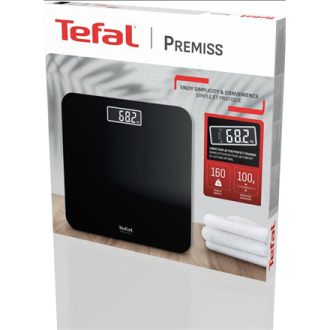 TEFAL | Premiss PP1800V0 | Bathroom Scale | Maximum weight (capacity) 160 | Accuracy 100 g | Black TEFAL | Premiss PP1800V0 | Bathroom Scale | Maximum weight (capacity) 160 | Accuracy 100 g | Black