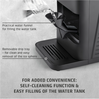 Caso Ice Ball Maker | IceBall Pro | Power 130 W | Capacity 1.3 L | Matt Black Caso Ice Ball Maker | IceBall Pro | Power 130 W | Capacity 1.3 L | Matt Black