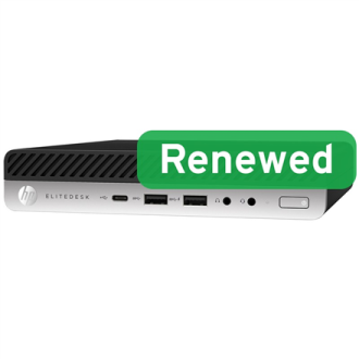 HP Renewed Grade A | EliteDesk 800 G4 | Intel Core i5 | i5-8500T | 8 GB | SSD | 256 GB | Intel UHD Graphics 630 | Wi-Fi | Window