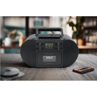 Muse M-188 RDC | Portable radio with Blu-ray CD/MP3 cassette recorder | AUX in Muse M-188 RDC | Portable radio with Blu-ray CD/MP3 cassette recorder | AUX in