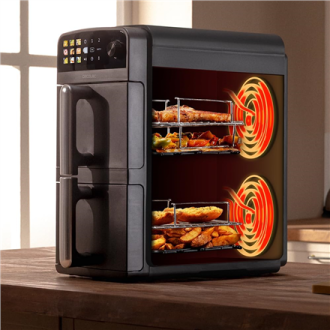 Cecotec Double hot air fryer | Cecofry DuoLevel 10000 | Power 2400 W | Capacity 10 L | Black Cecotec Double hot air fryer | Cecofry DuoLevel 10000 | Power 2400 W | Capacity 10 L | Black
