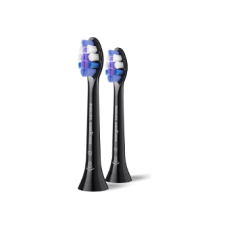 Philips Replacement brush heads | HX6052/88 Sonicare Sensitive | Heads | For adults | Number of brush heads included 2 | Black