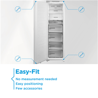 Midea MDRE271FGE01 Refrigerator, E, Built-in, Combi, Height 178.5 cm, Fridge net 192L, Freezer 79L, White | Midea Midea MDRE271FGE01 Refrigerator, E, Built-in, Combi, Height 178.5 cm, Fridge net 192L, Freezer 79L, White | Midea