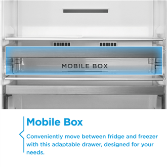Midea MDRE271FGE01 Refrigerator, E, Built-in, Combi, Height 178.5 cm, Fridge net 192L, Freezer 79L, White | Midea Midea MDRE271FGE01 Refrigerator, E, Built-in, Combi, Height 178.5 cm, Fridge net 192L, Freezer 79L, White | Midea