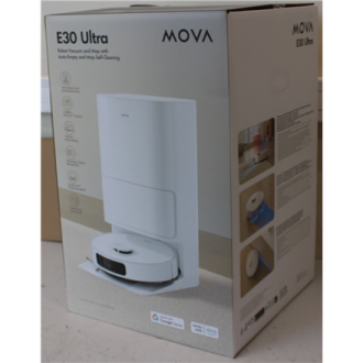 SALE OUT. MOVA E30 Ultra Robot Vacuum cleaner, 7000Pa, 5200mAh, White + Auto Empty station | MOVA Robot Vacuum | E30 Ultra | Wet SALE OUT. MOVA E30 Ultra Robot Vacuum cleaner, 7000Pa, 5200mAh, White + Auto Empty station | MOVA Robot Vacuum | E30 Ultra | Wet