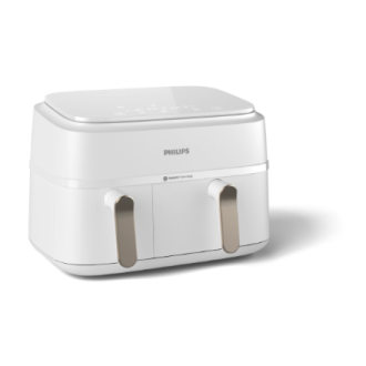 Philips Double basket Airfryer | NA353/10 3000 series | Power 2750 W | Capacity 9 L | Rapid Air Plus | White Philips Double basket Airfryer | NA353/10 3000 series | Power 2750 W | Capacity 9 L | Rapid Air Plus | White
