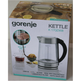 SALE OUT. Gorenje K17GDWII Kettle, Electric, Capacity 1.7 L, Power 2200 W, Stainless steel | SALE OUT. | Gorenje Kettle | K17GDW