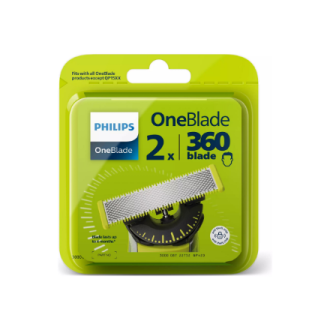 Philips | OneBlade Replacement blade, 2 pcs | QP420/50 | Black/Green Philips | OneBlade Replacement blade, 2 pcs | QP420/50 | Black/Green