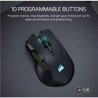 Corsair IRONCLAW SE | Gaming Mouse | Wireless/Wired | 2.4GHz, Bluetooth, USB-C | Black Corsair IRONCLAW SE | Gaming Mouse | Wireless/Wired | 2.4GHz, Bluetooth, USB-C | Black