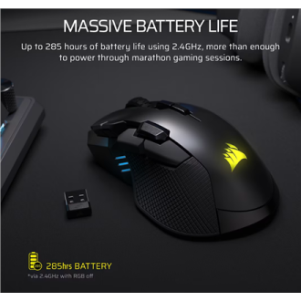Corsair IRONCLAW SE | Gaming Mouse | Wireless/Wired | 2.4GHz, Bluetooth, USB-C | Black Corsair IRONCLAW SE | Gaming Mouse | Wireless/Wired | 2.4GHz, Bluetooth, USB-C | Black