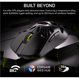 Corsair SABRE V2 PRO | Gaming Mouse | Wireless/Wired | 2.4GHz, Bluetooth, USB-C | Black Corsair SABRE V2 PRO | Gaming Mouse | Wireless/Wired | 2.4GHz, Bluetooth, USB-C | Black