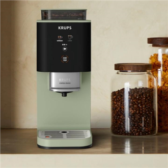 Krups Coffee Maker | SA401LE0 Crush | Pump pressure 15 bar | Automatic | Black/Green | 1370 W Krups Coffee Maker | SA401LE0 Crush | Pump pressure 15 bar | Automatic | Black/Green | 1370 W