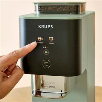 Krups Coffee Maker | SA401LE0 Crush | Pump pressure 15 bar | Automatic | Black/Green | 1370 W Krups Coffee Maker | SA401LE0 Crush | Pump pressure 15 bar | Automatic | Black/Green | 1370 W