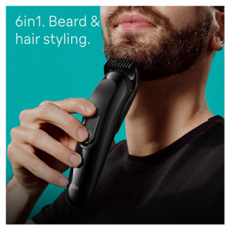 Braun Trimmer | 6-in-1 Style Kit 3 MGK3410 | Cordless | Number of length steps 13 | Black Braun Trimmer | 6-in-1 Style Kit 3 MGK3410 | Cordless | Number of length steps 13 | Black