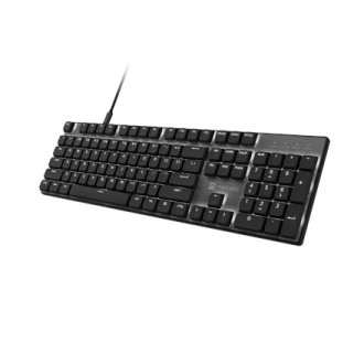 Natec Amberjack | Keyboard | Wired | US | Linear | White backlight, Hot-swappable switches, Anti-ghosting, Built-in memory, Macr Natec Amberjack | Keyboard | Wired | US | Linear | White backlight, Hot-swappable switches, Anti-ghosting, Built-in memory, Macr