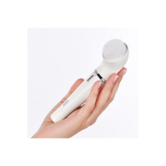 Braun Face Facial Epilator and Brush | SE810 | Number of power levels 1 | Wet & Dry | White/Silver