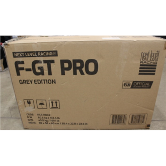 SALE OUT. | F-GT Pro Formula and GT Grey Edition | Racing Simulator Cockpit | Steel | Grey | DAMAGED PACKAGING AND MANUAL, SCRAT