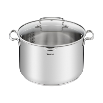 TEFAL | Pot | G7196455 Duetto+ | Stainless steel | Dishwasher proof | Lid included | Stainless steel