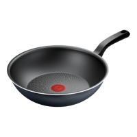 TEFAL Pan | H0561942 | Wok | Diameter 28 cm | Suitable for induction hob | Fixed handle | Black 
