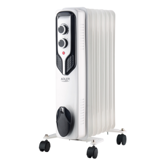 Adler | Oil-Filled Radiator | AD 7815 | Oil Filled Radiator | 1500 W | Number of power levels 3 | White Adler | Oil-Filled Radiator | AD 7815 | Oil Filled Radiator | 1500 W | Number of power levels 3 | White