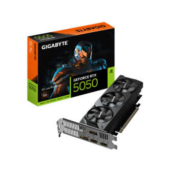 Gigabyte GeForce RTX 5050 OC Low Profile 8G | NVIDIA | 8 GB | GeForce RTX 5050 | GDDR6 | HDMI ports quantity 2 | PCI-E 5.0 Gigabyte GeForce RTX 5050 OC Low Profile 8G | NVIDIA | 8 GB | GeForce RTX 5050 | GDDR6 | HDMI ports quantity 2 | PCI-E 5.0