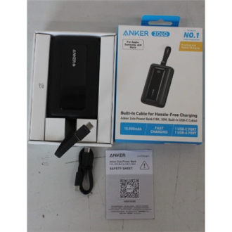 SALE OUT. Anker Power Bank with Built-In USB-C Cable | A1688H11 | 10000 mAh | Black | DEMO SALE OUT. Anker Power Bank with Built-In USB-C Cable | A1688H11 | 10000 mAh | Black | DEMO