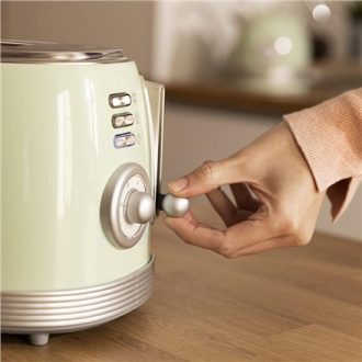 Cecotec Toaster | Toast&Taste 800 Vintage | Power 850 W | Number of slots 2 | Housing material Stainless steel | Light Green Cecotec Toaster | Toast&Taste 800 Vintage | Power 850 W | Number of slots 2 | Housing material Stainless steel | Light Green
