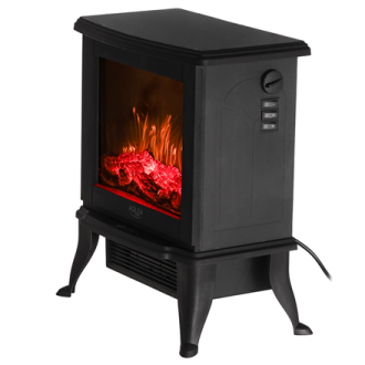 Adler Electric Fireplace | AD 7754 | Ceramic | 1800 W | Number of power levels 2 | Black Adler Electric Fireplace | AD 7754 | Ceramic | 1800 W | Number of power levels 2 | Black