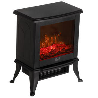 Adler Electric Fireplace | AD 7754 | Ceramic | 1800 W | Number of power levels 2 | Black Adler Electric Fireplace | AD 7754 | Ceramic | 1800 W | Number of power levels 2 | Black
