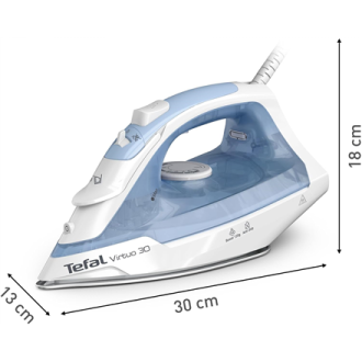 TEFAL Virtuo 30 FV2C41G0 | Steam Iron | 2000 W | Water tank capacity 240 ml | Continuous steam 25 g/min | Steam boost performanc TEFAL Virtuo 30 FV2C41G0 | Steam Iron | 2000 W | Water tank capacity 240 ml | Continuous steam 25 g/min | Steam boost performanc