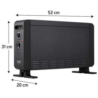 Adler AD 7764 Convector Heater 2000 W, Black | Adler Adler AD 7764 Convector Heater 2000 W, Black | Adler